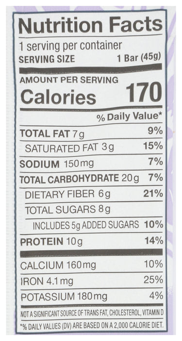 Protein & Adaptogen Bar, Dark Chocolate + Sea Salt, 1.6 oz