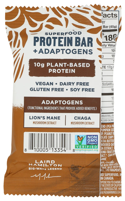 Protein & Adaptogen Bar, Double Chocolate + Peanut Butter, 1.6 oz