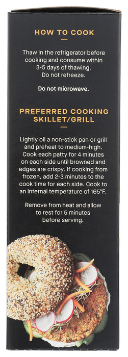 Protein Veggie Burger, Garlic & Herb, 8 oz