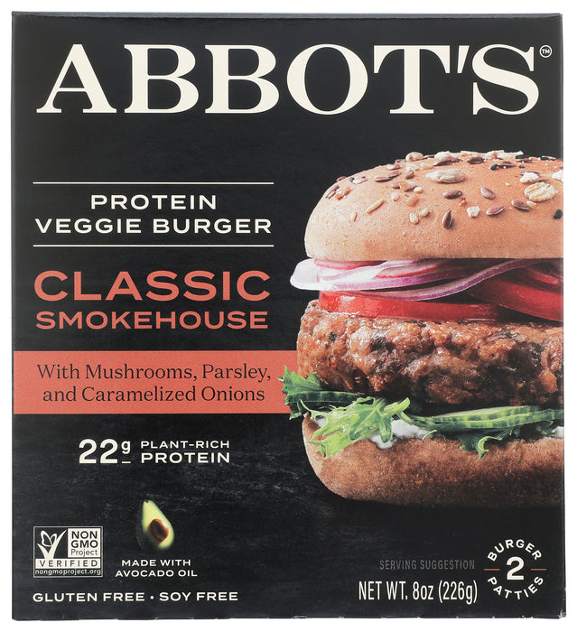 Protein Veggie Burger, Smokehouse, 8 oz