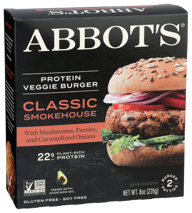 Protein Veggie Burger, Smokehouse, 8 oz