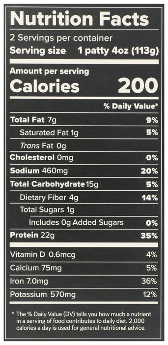 Protein Veggie Burger, Smokehouse, 8 oz