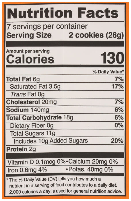 Pumpkin Spice Cookies, 6.5 oz