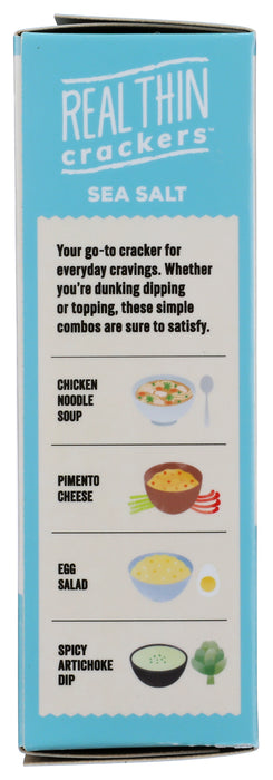 Real Thin Crackers, Sea Salt, 4 oz