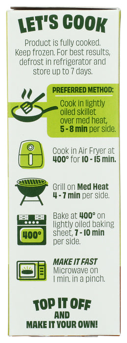 Savory Mushroom Burger, V, 8 oz