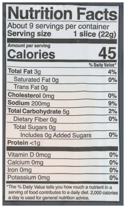 Sharp Cheddar Olive Oil Cheese Slices, V, 7 oz