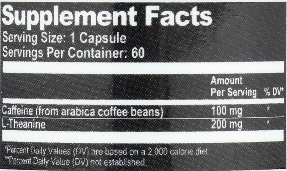 Smart Caffeine w/ L-Theanine, 60vcap