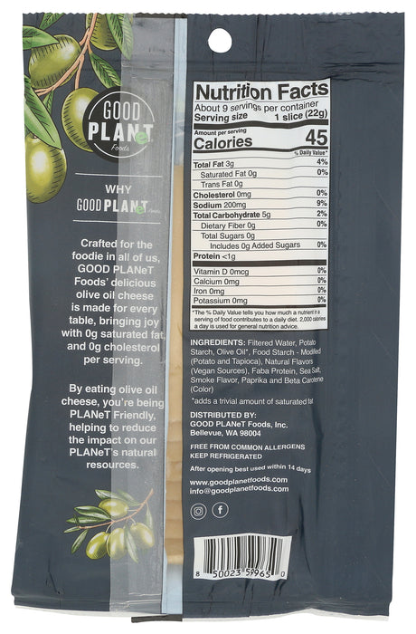 Smoked Gouda Olive Oil Cheese Slices, V, 7 oz