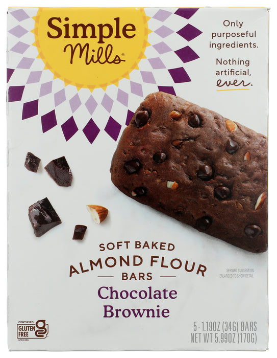 Soft Baked Bars, Chocolate Brownie, 5 pk/5.99 oz