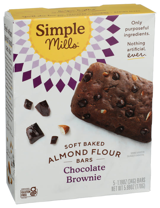 Soft Baked Bars, Chocolate Brownie, 5 pk/5.99 oz