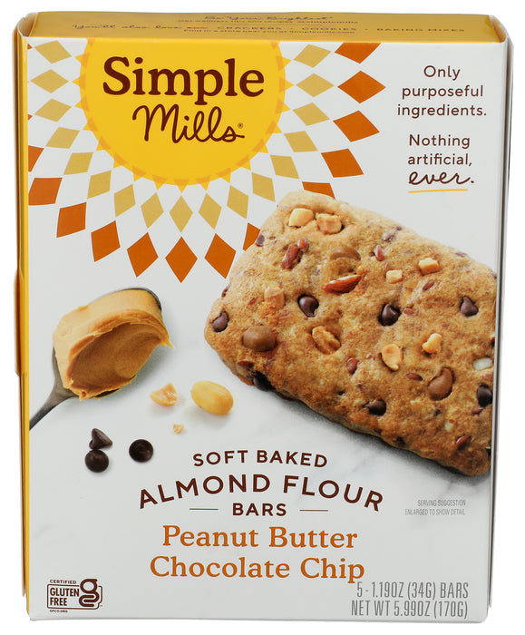 Soft Baked Bars, PB Chocolate Chip, 5 pk/5.99 oz