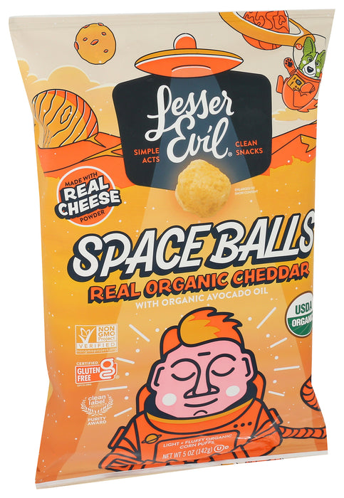 Spaceballs Snack, Real Organic Cheddar, Org, 5 oz
