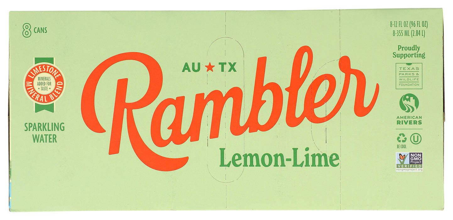 Sparkling Water, Lemon Lime, 8/12 fl oz