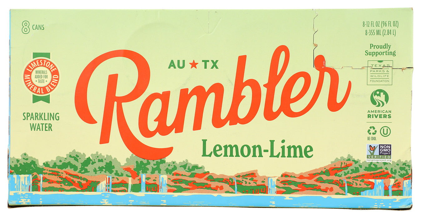 Sparkling Water, Lemon Lime, 8/12 fl oz