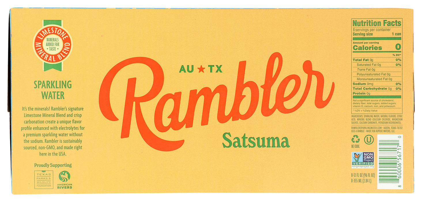 Sparkling Water, Satsuma, 8/12 fl oz