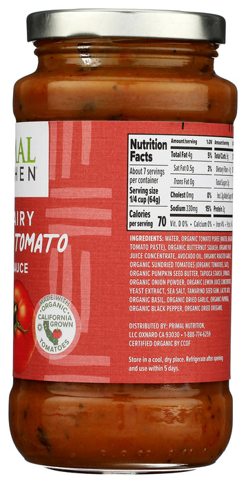 Sundried Tomato & Herb Pasta Sauce, 15 oz