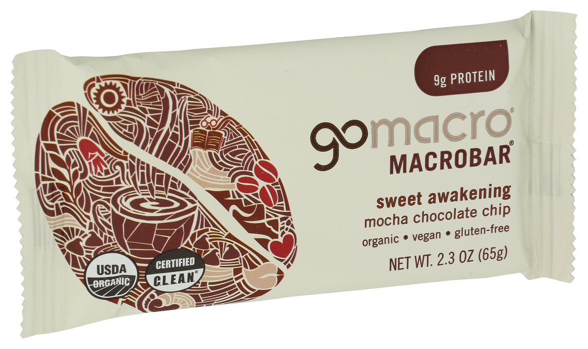 Sweet Awakening Bar, Mocha Chocolate Chip, Org, 2.3 oz