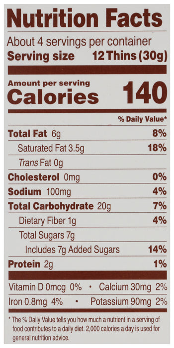 Sweet Thins, Honey Cinnnamon, GF, 4.25 oz