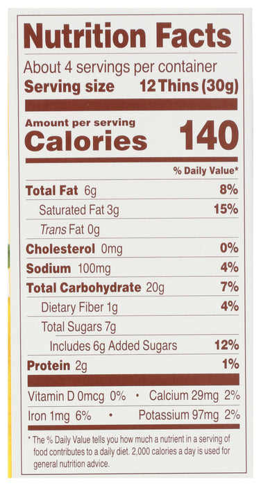 Sweet Thins, Lemon, GF, 4.25 oz