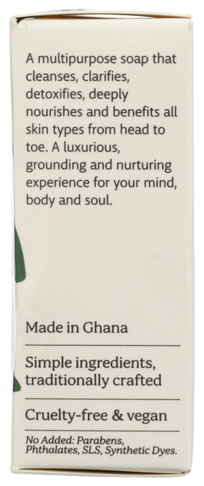 Traditional African Black Soap, Peppermint, 4 oz