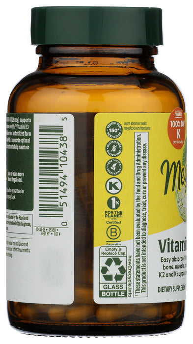Vitamin D3 & K2, 5000 IU/125mcg, 60 cap