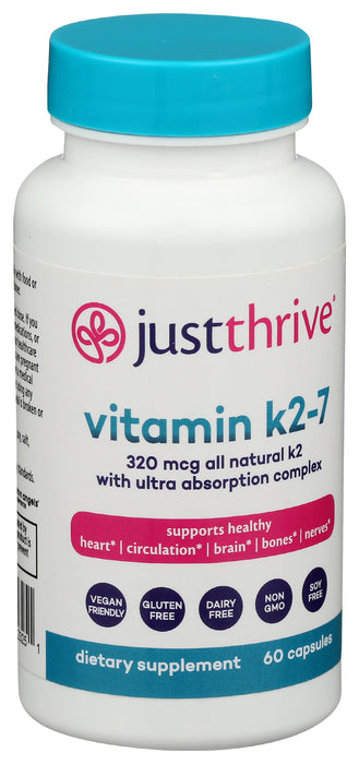Vitamin K2-7, 320mcg, 60 vcap
