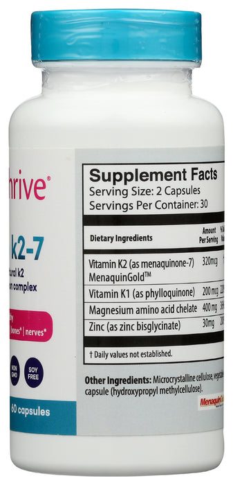 Vitamin K2-7, 320mcg, 60 vcap