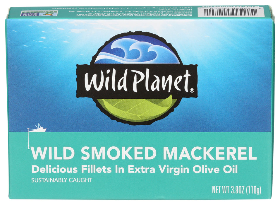 Wild Smoked Mackerel, 3.9 oz