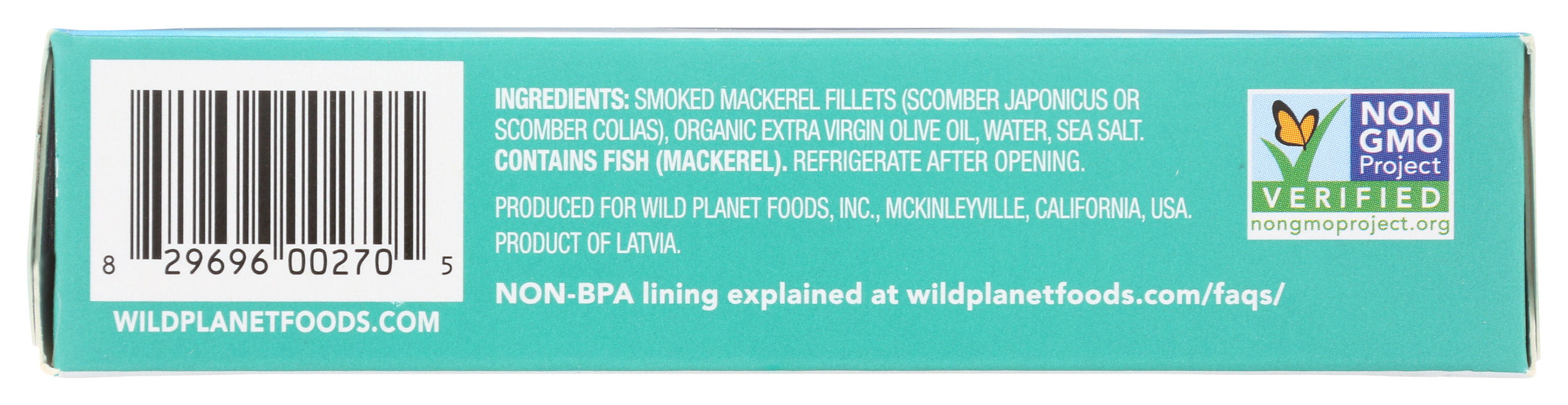 Wild Smoked Mackerel, 3.9 oz