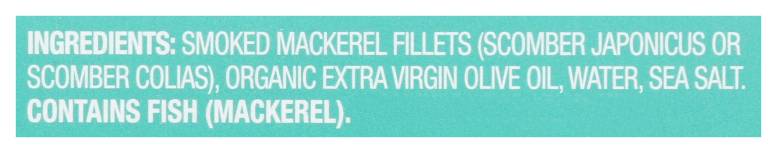 Wild Smoked Mackerel, 3.9 oz