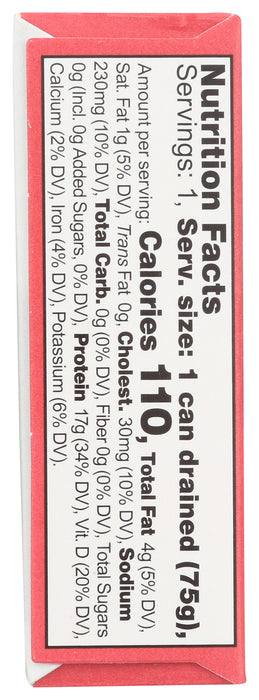 Wild Smoked Pink Salmon, 3.9 oz