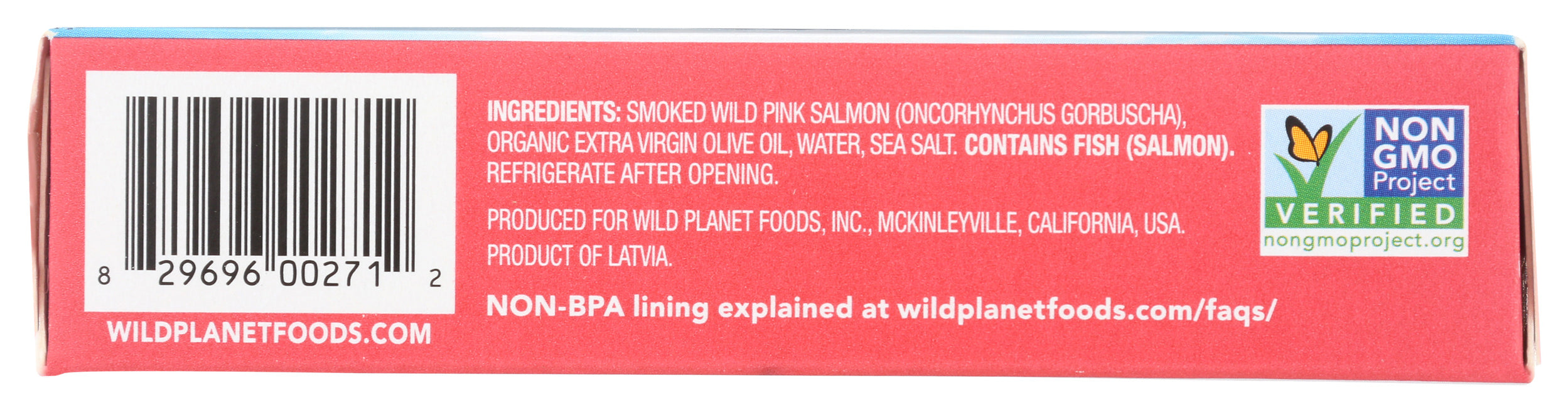 Wild Smoked Pink Salmon, 3.9 oz