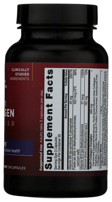 Multi-Collagen Advanced, Longevity, 90 cap