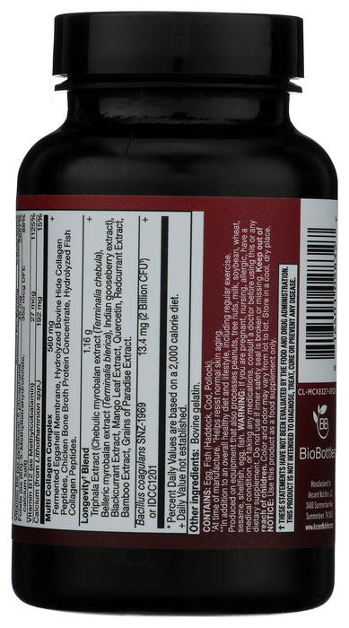 Multi-Collagen Advanced, Longevity, 90 cap