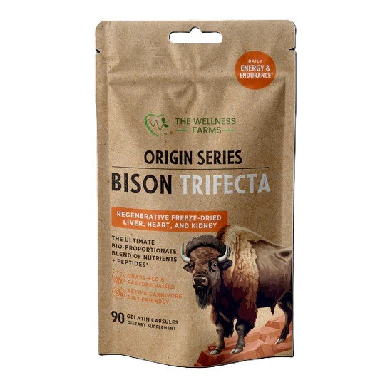 Bison Trifecta, Regenrative Freeze Dried, 90 cap
