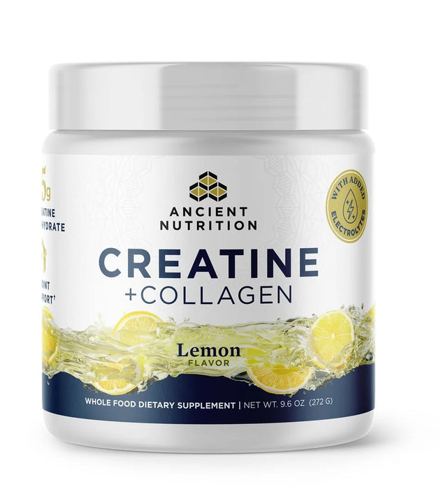 Creatine + Collagen, Lemon, 30 serv/9.6 oz