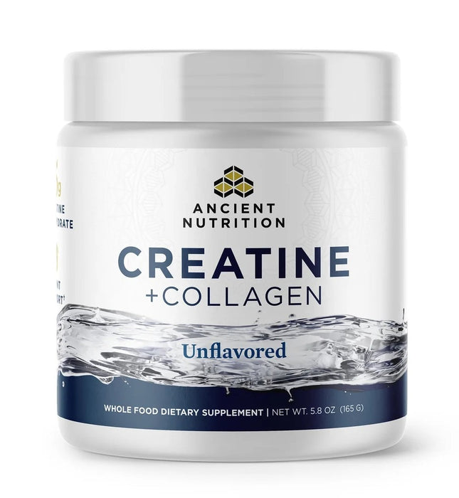Creatine + Collagen, Unflavored, 30 serv/ 5.8 oz
