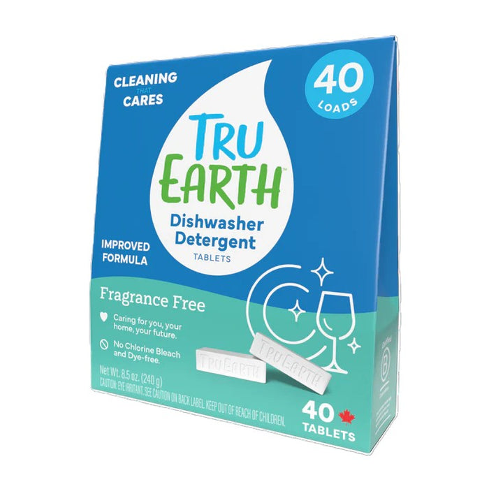 Dishwasher Detergent Tablets, Fragrance-Free, 40 tablets