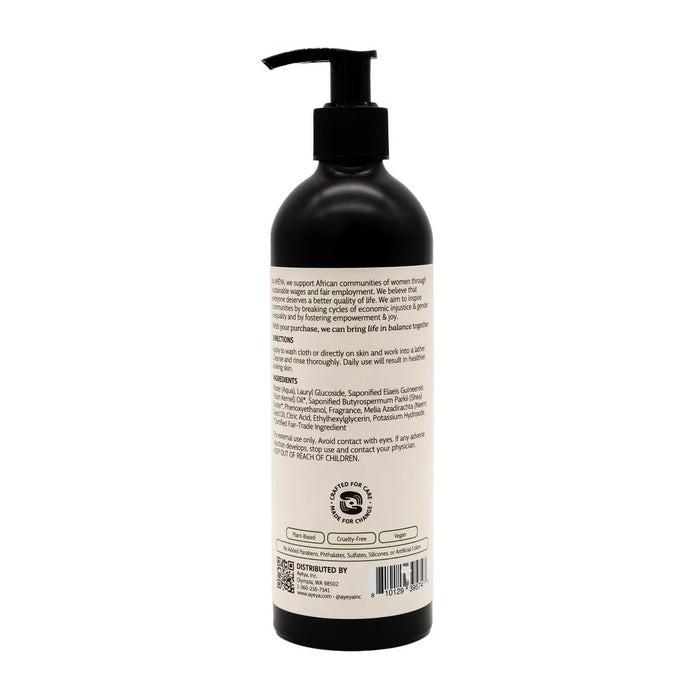 Liquid African Black Soap, Peppermint & Eucalyptus, 12 fl oz