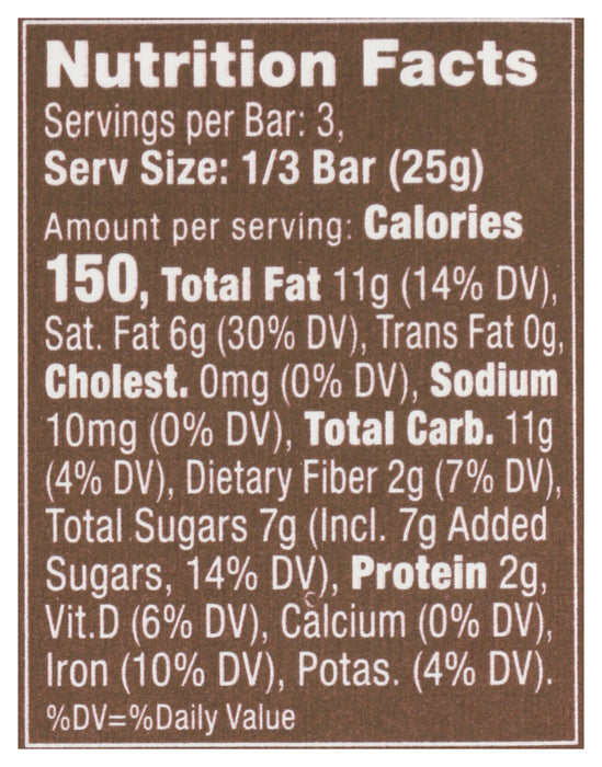 Madagasar Pure Dark Chocolate Bar 70% Cocoa, Org, 2.64 oz