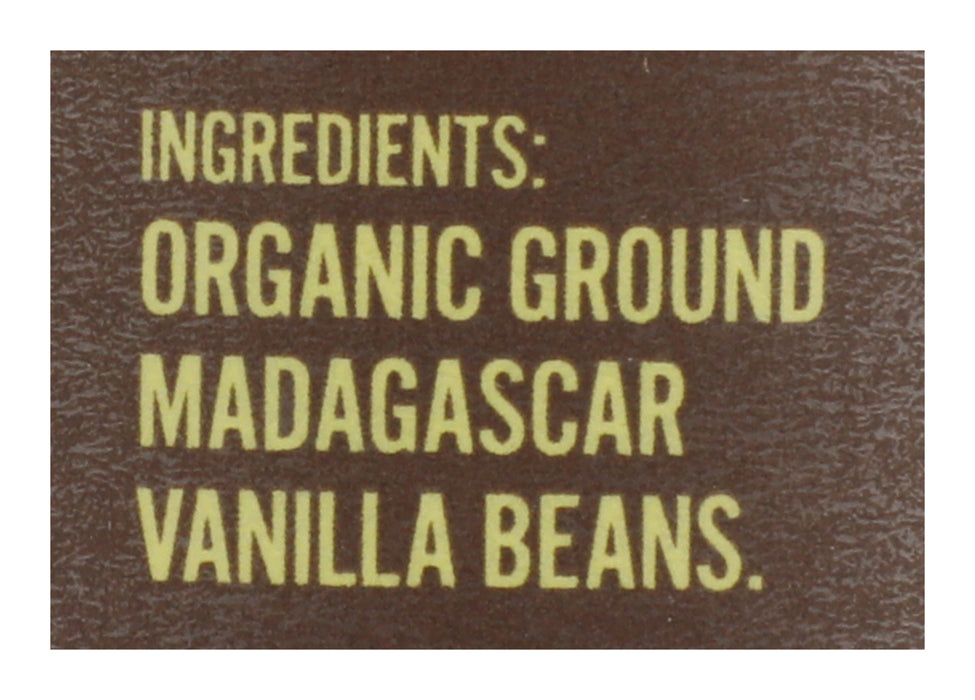 Madagascar Pure Ground Vanilla, Org, 1 oz