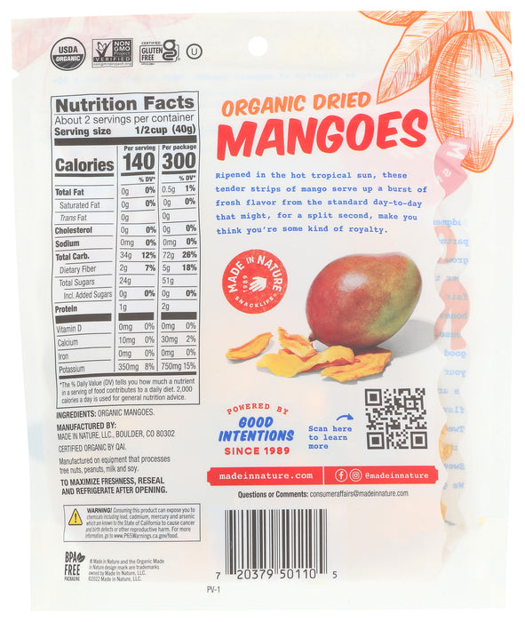 Mangoes Dried, GF Org, 3 oz