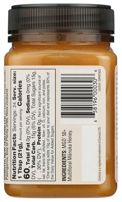 Manuka Honey, Multifloral MGO 50+, 17.6 oz