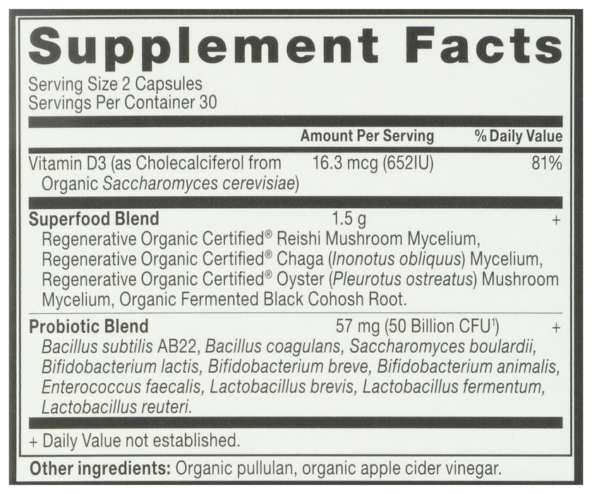 Menopause Support Probiotics 50B SS, ROC Org, 60 cap