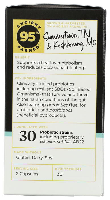 Metabolism Support Probiotics 50B, ROC Org, 60 cap