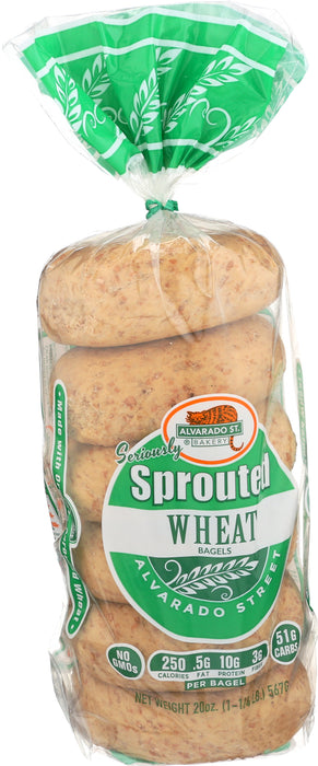 Sprouted Wheat Bagels, Org, 20 oz