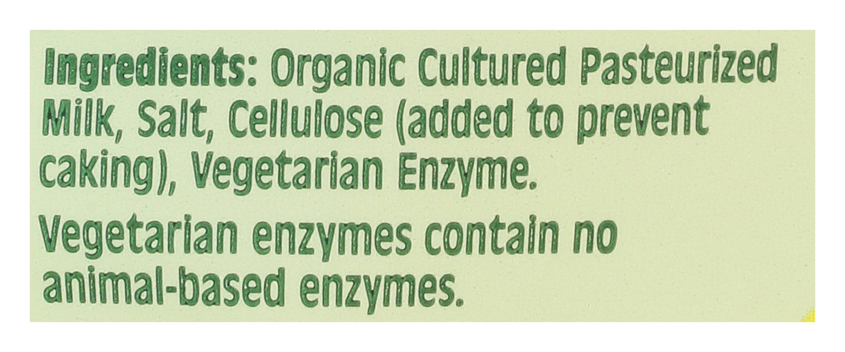Mild Cheddar Shred, Org, 6 oz