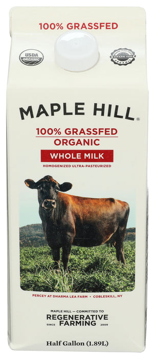 Milk, Grassfed Whole, Org, 64 floz