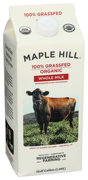 Milk, Grassfed Whole, Org, 64 floz