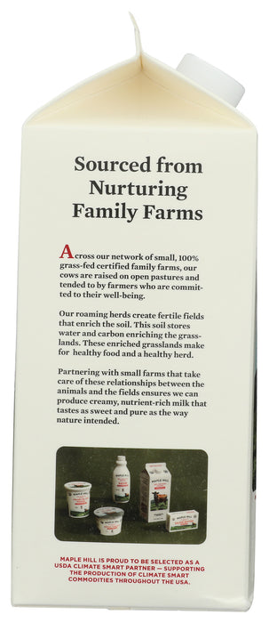 Milk, Grassfed Whole, Org, 64 floz